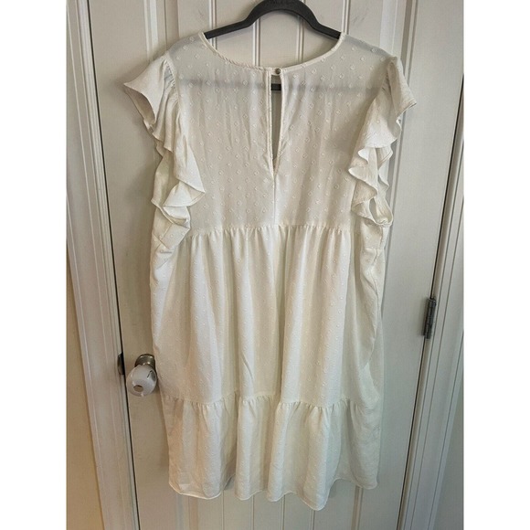 Chic Soul Sweet Honey Bee‎ Dress White Swiss Dot Size 2XL - Picture 6 of 6
